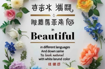beautiful in different languages