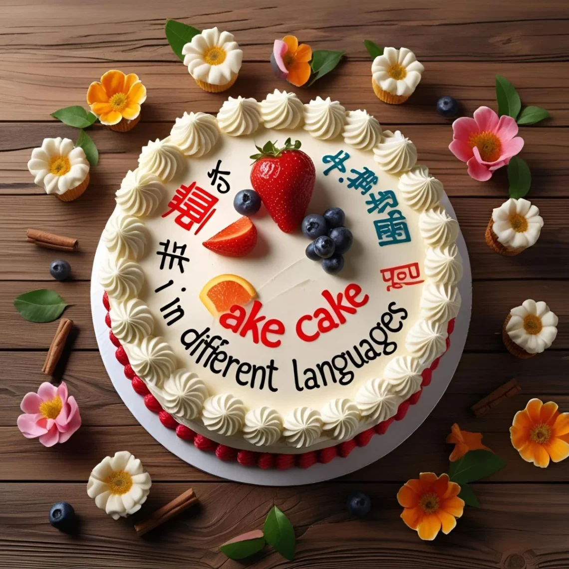 cake in different languages