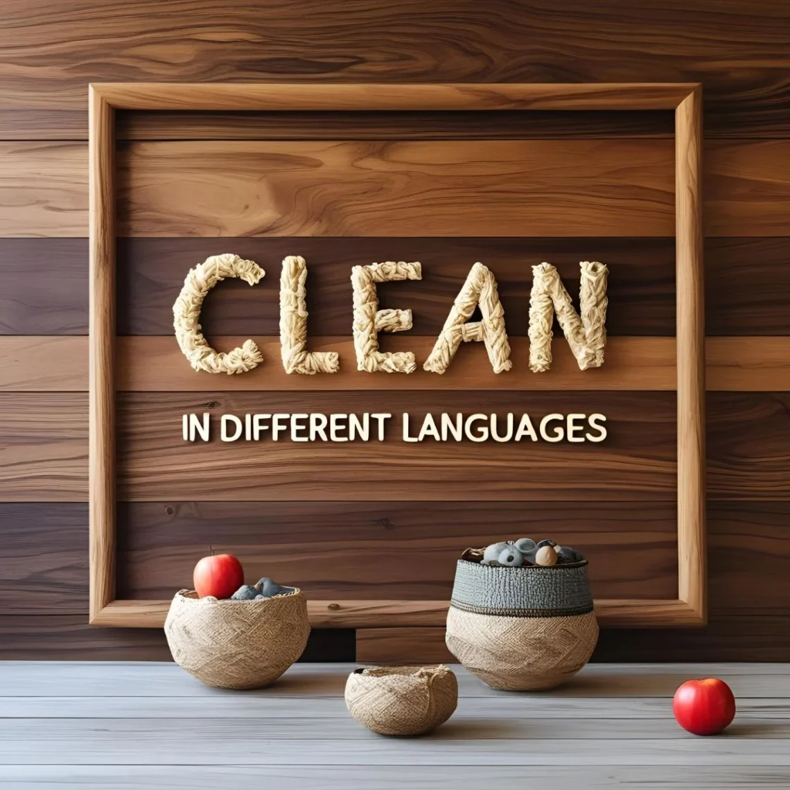 clean in different languages