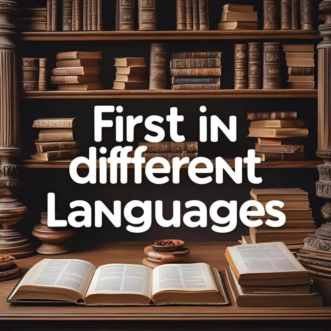 first in different languages