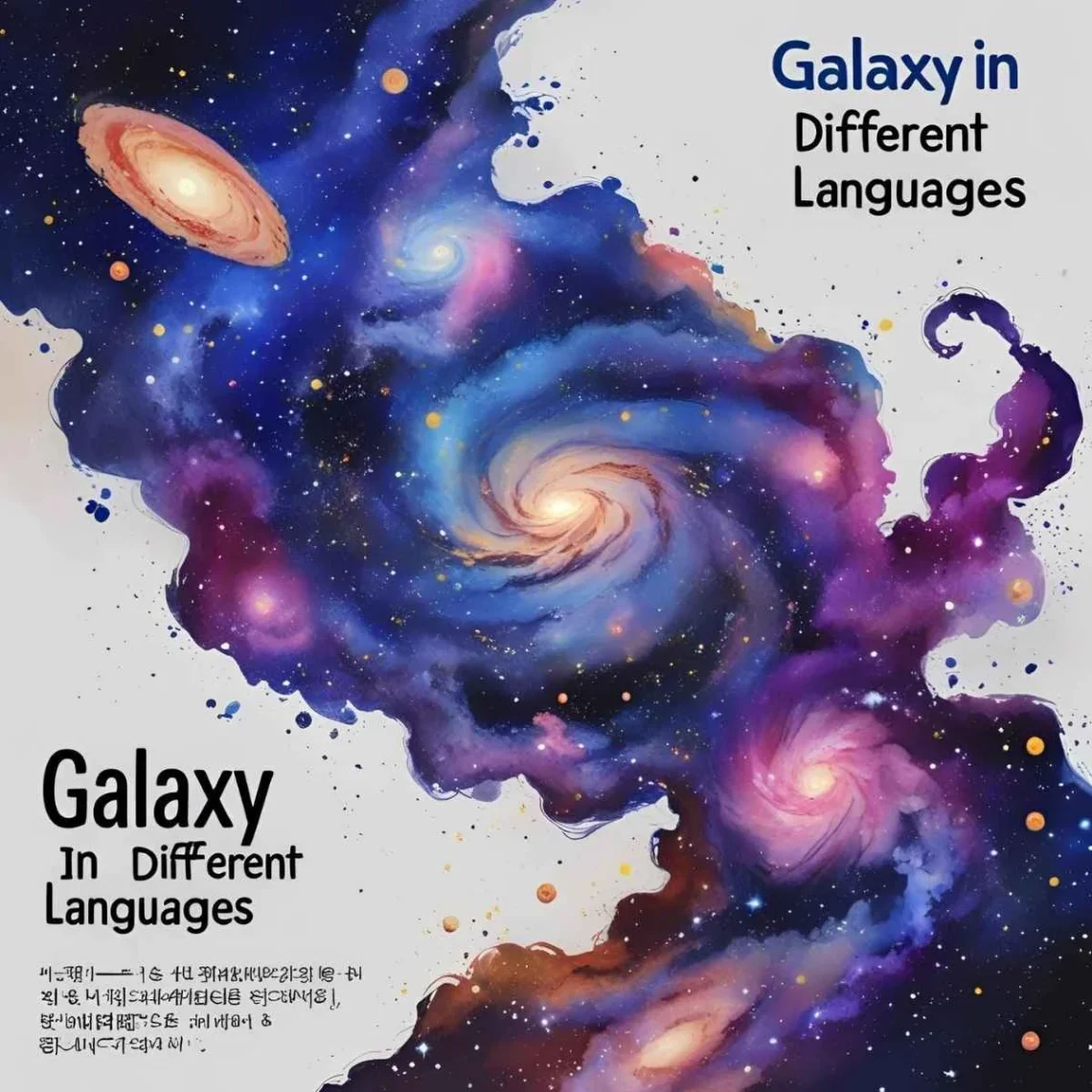 galaxy in different languages