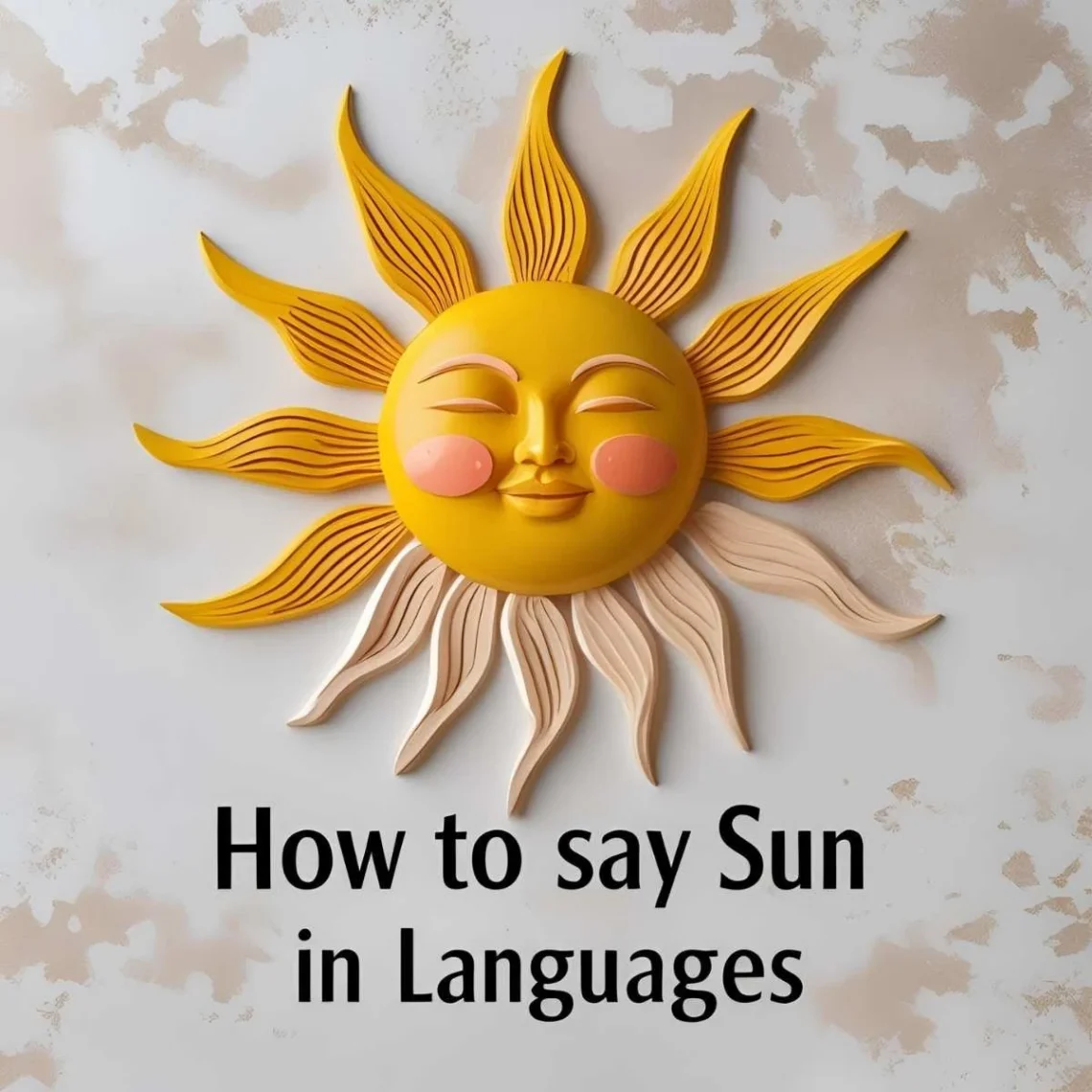 how to say sun in different languages