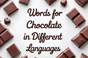words for chocolate in different languages