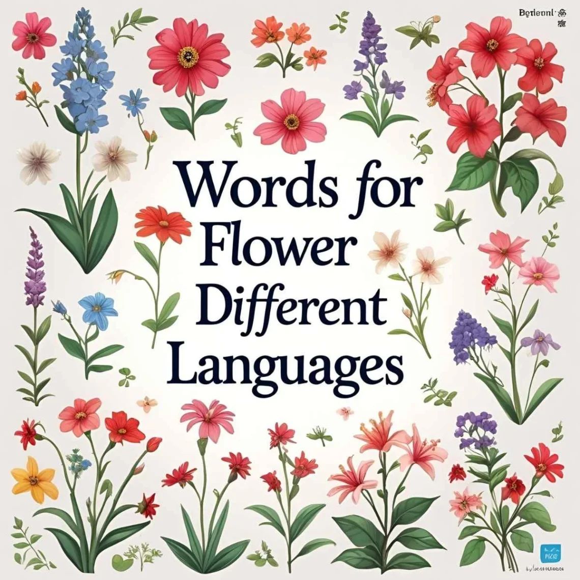 words for flower in different languages