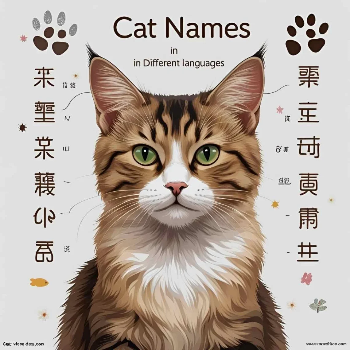 cat names in different languages