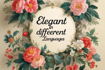 elegant in different languages