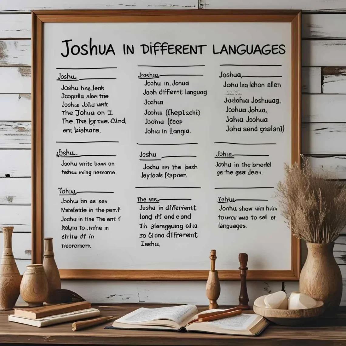 joshua in different languages