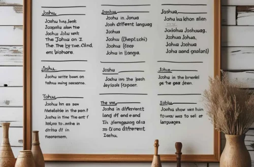 joshua in different languages