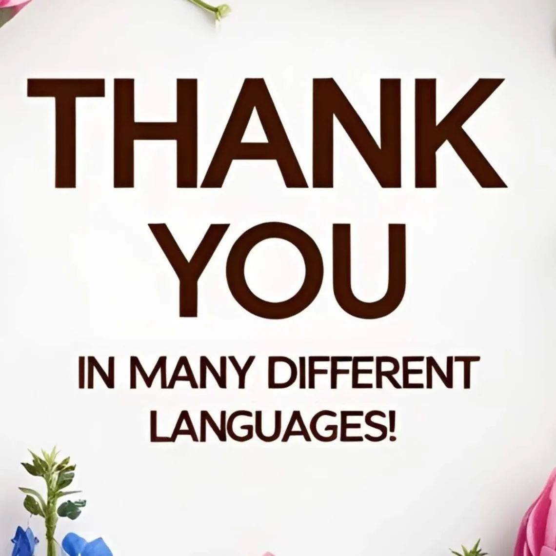 thank you in many different languages