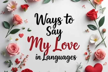 ways to say my love in different languages