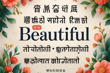 word beautiful in different languages