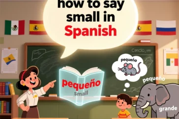 how to say small in spanish