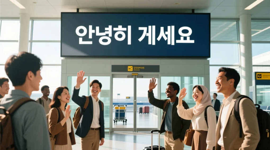 how do you say bye in korean