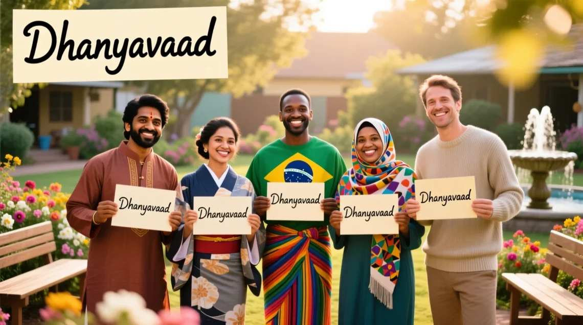 how to say thank you in hindi