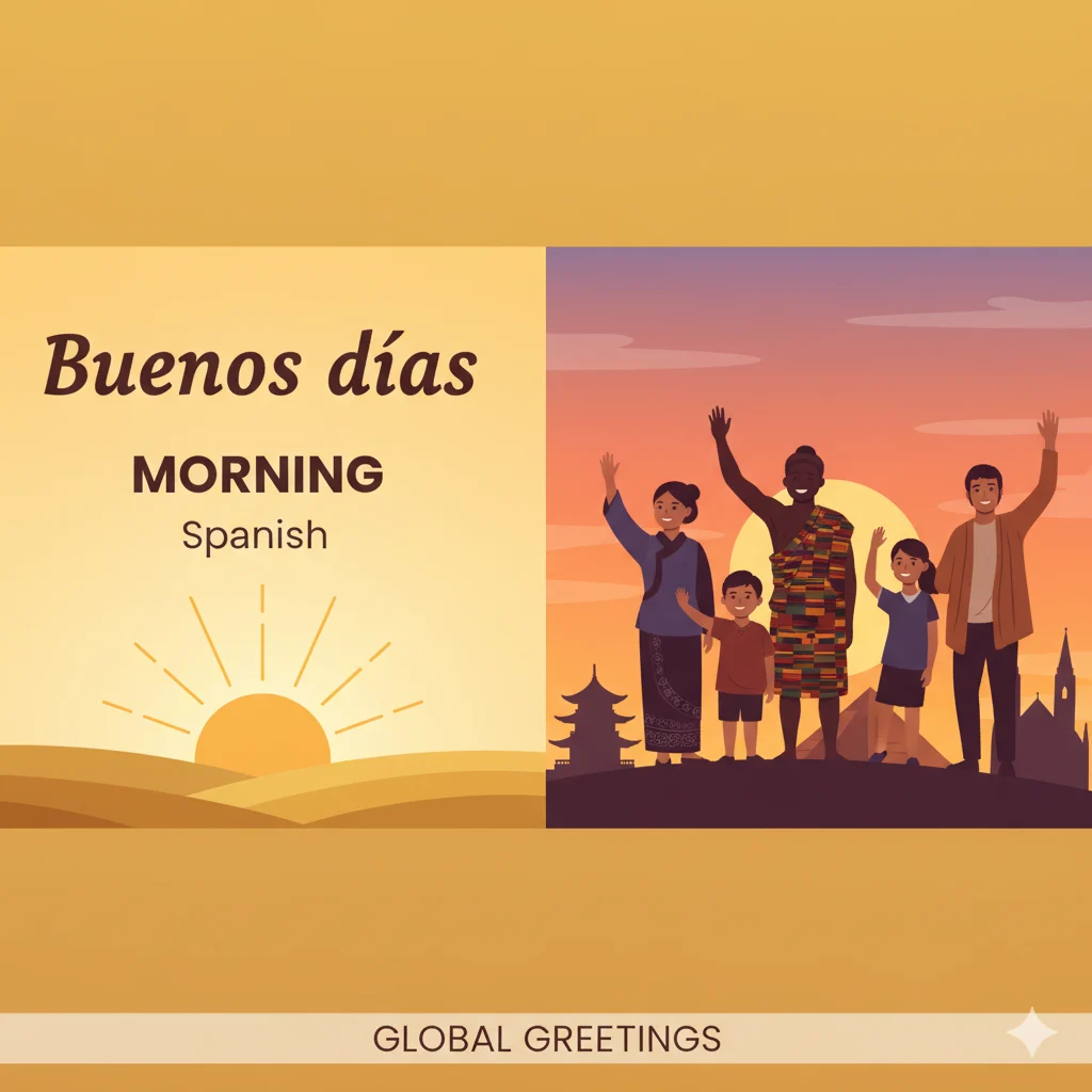 how to say morning in spanish