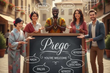 how to say you're welcome in italian
