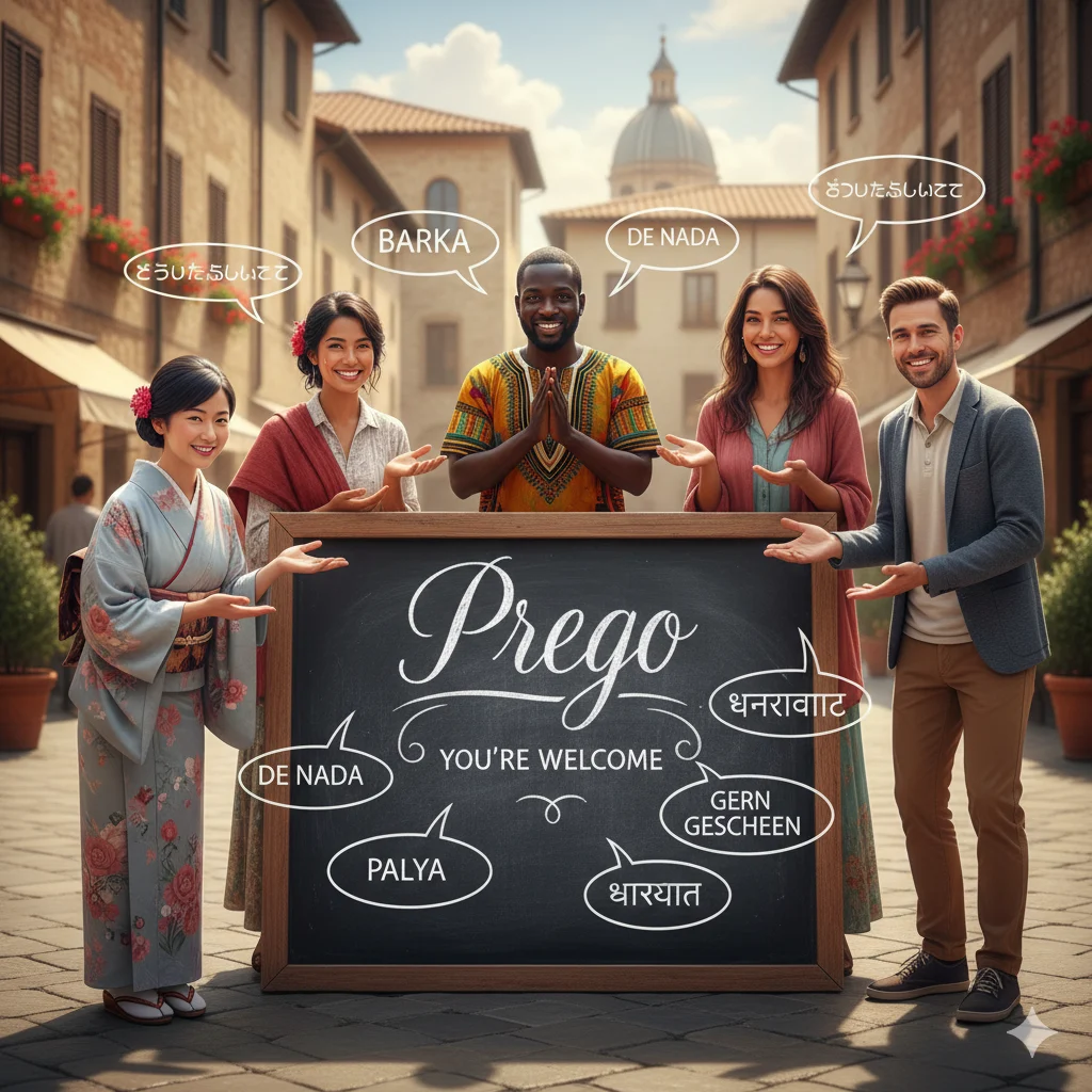 how to say you're welcome in italian