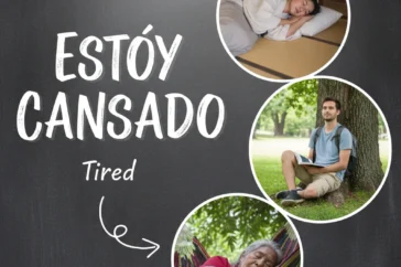how to say tired in spanish