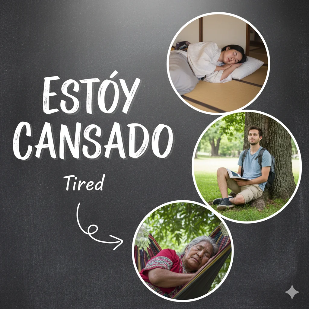 how to say tired in spanish