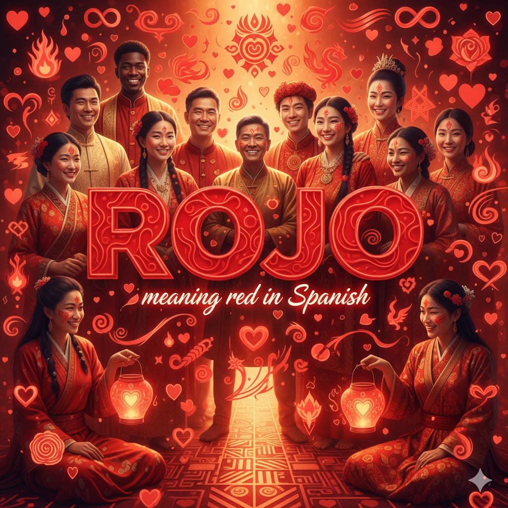 how to say red in spanish