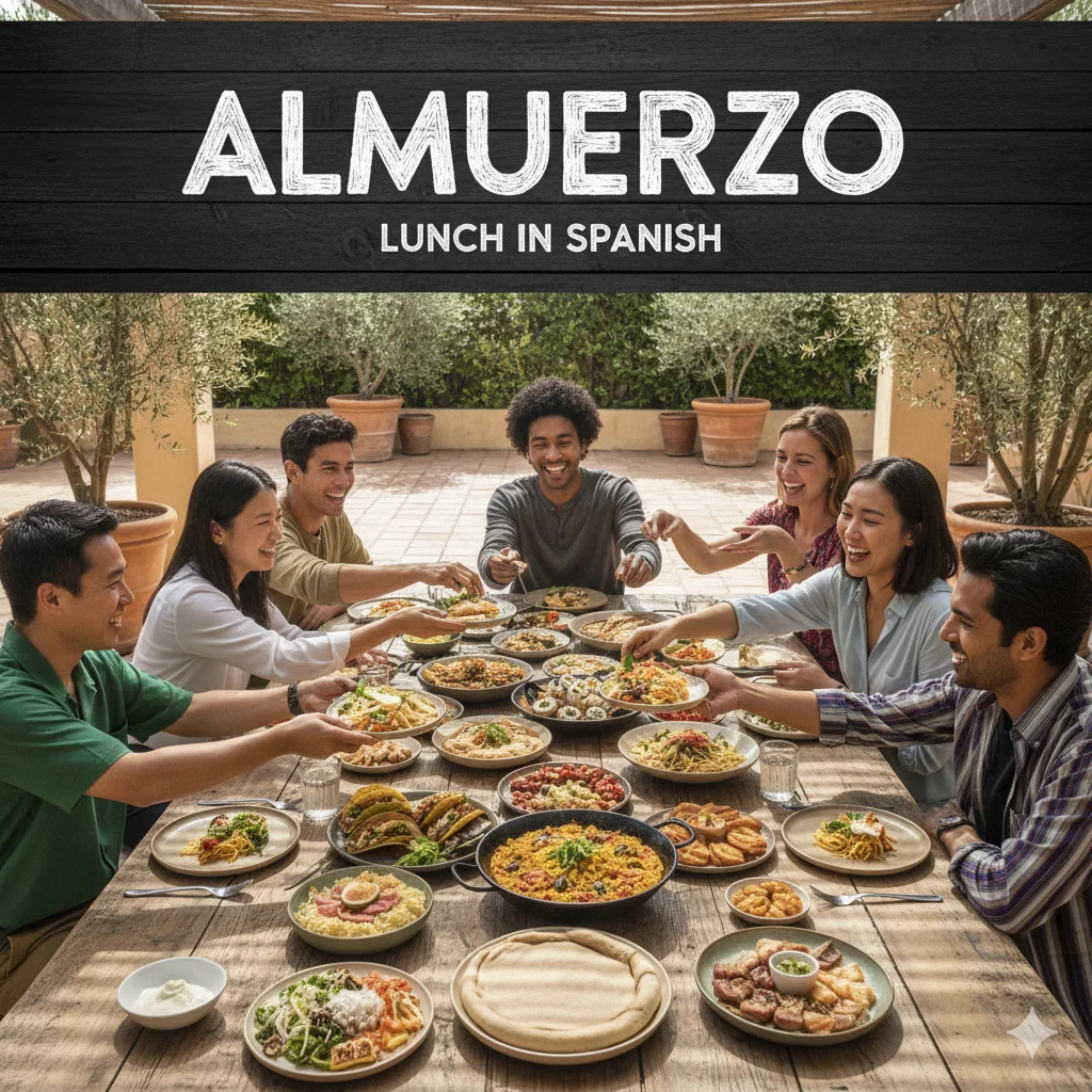 how to say lunch in spanish