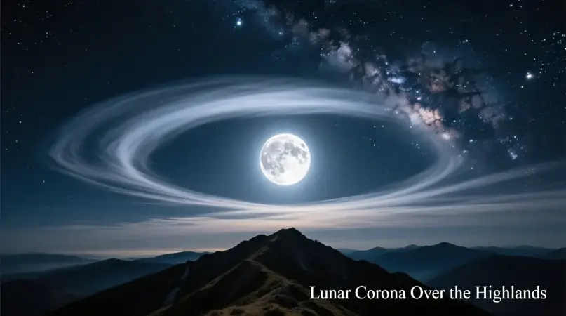 what does a ring around the moon mean