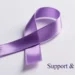 what does purple ribbon mean